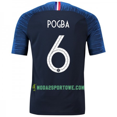 Koszulka Francja Pogba 6 Mistrzostwa Świata 2018 Domowe Stroje Piłkarskie